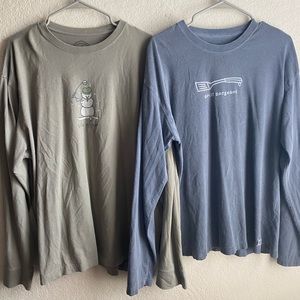 Bundle of 2 Vintage Life is Good tees